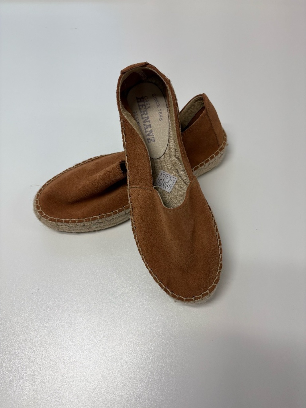 Casa Hernanz Madrid - Slip On Suede Espadrilles - Size 38 (7.5 US) - NEW